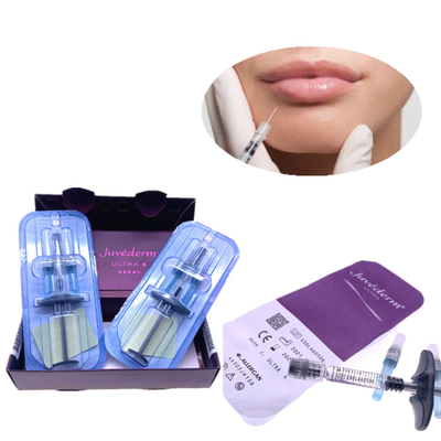 Juvederm δερμική υλικών πληρώσεως 2x1ml συρίγγων χειλική έγχυση πηκτωμάτων βελόνων συνδεμένη σταυρός