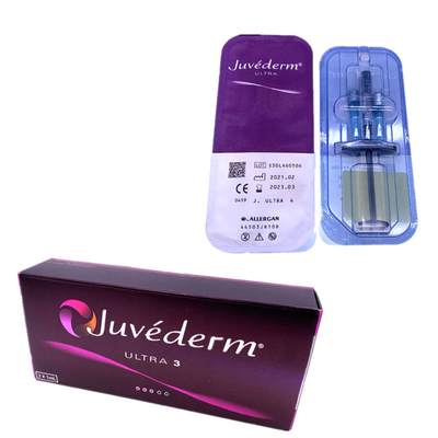 Juvederm δερμική υλικών πληρώσεως 2x1ml συρίγγων χειλική έγχυση πηκτωμάτων βελόνων συνδεμένη σταυρός