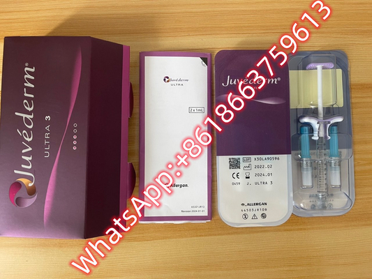 Hyaluronic όξινο χειλικό δερμικό υλικό πληρώσεως Juvederm Ultra3 εκχύσιμο