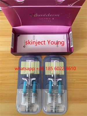 Juvederm εξαιρετικά 3 δερμικά υλικά πληρώσεως γραμμών 2x1ml Hyaluronic όξινα του προσώπου για τις ρυτίδες