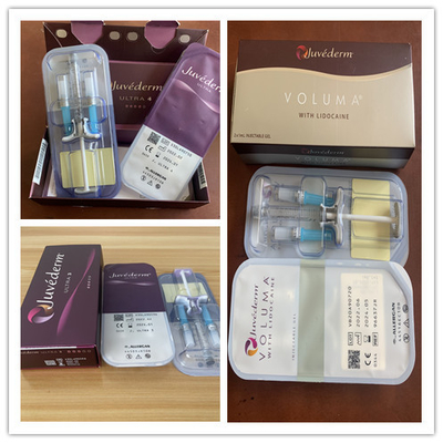 εκχύσιμα Hyaluronic όξινα δερμικά υλικά πληρώσεως χειλικών υλικών πληρώσεως 2x1ml Juvederm