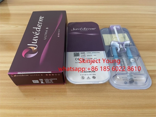 εκχύσιμα Hyaluronic όξινα δερμικά υλικά πληρώσεως χειλικών υλικών πληρώσεως 2x1ml Juvederm