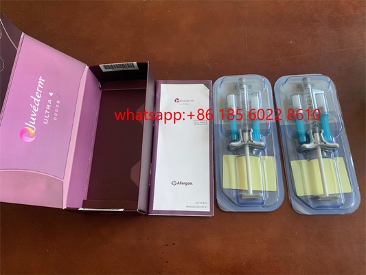 εκχύσιμα Hyaluronic όξινα δερμικά υλικά πληρώσεως χειλικών υλικών πληρώσεως 2x1ml Juvederm