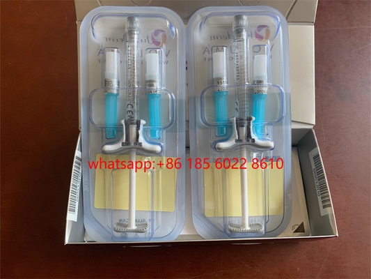 εκχύσιμα Hyaluronic όξινα δερμικά υλικά πληρώσεως χειλικών υλικών πληρώσεως 2x1ml Juvederm