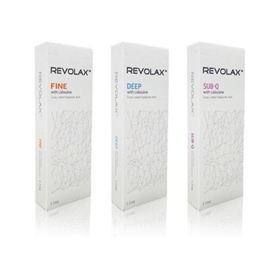 Λεπτό βαθύ υπο--q Hyaluronic όξινο διαγώνιο συνδεμένο δερμικό υλικό πληρώσεως Revolax 1.1ml