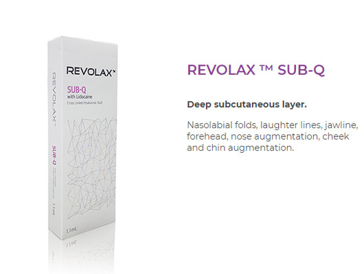Χειλική αύξηση ρυτίδων υλικών πληρώσεως Revolax Hyaluronic όξινη δερμική