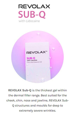 Revolax βαθιά με τα Hyaluronic όξινα χειλικά υλικά πληρώσεως Lido για την αναζωογόνηση δερμάτων