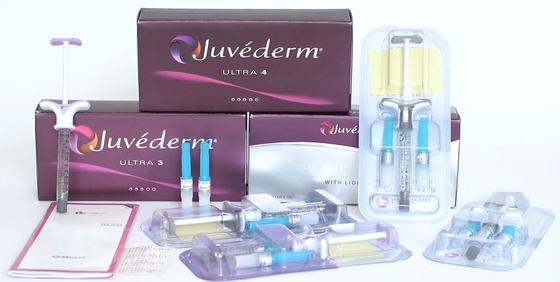 Hyaluronic όξινη δερμική έγχυση υλικών πληρώσεως Juvederm για την αύξηση μάγουλων και πηγουνιών