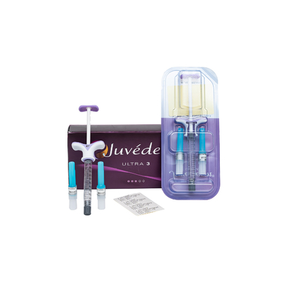 Hyaluronic όξινη δερμική έγχυση υλικών πληρώσεως Juvederm για την αύξηση μάγουλων και πηγουνιών
