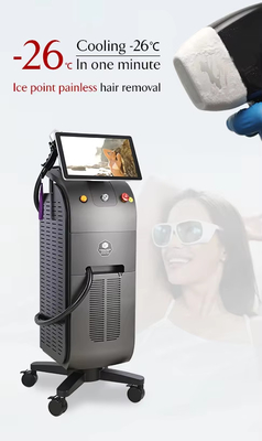 4K Δίοδος 755nm 808nm 1064nm Ice Titanium Laser Αποτρίχωση μαλλιών Μηχανή 3 κύματα