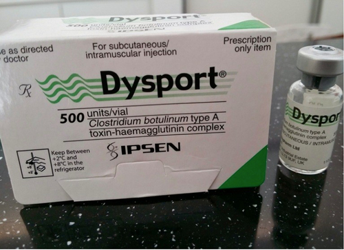 Dysport 500 Μονάδες Τοξίνης Βοτουλισμού για Θεραπεία Αντι-Ρυτίδων