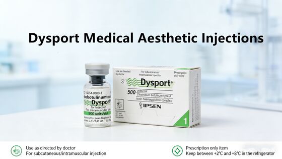 Dysport 500U Ενέσιμο Βοτουλινικό Τοξίνη Τύπου Α Υψηλής Ισχύος Μακράς Διάρκειας Μυϊκή Χαλάρωση για Λεία