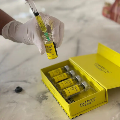 10 ml ανά φιαλίδιο Λυστήρα λίπους Φιαλίδιο λεμονιού Λιπολυτικό διάλυμα