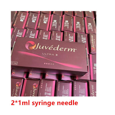 Hyaluronic όξινο δερμικό υλικό πληρώσεως εγχύσεων υλικών πληρώσεως βελόνων συρίγγων Juvederm Ultra3 2*1ml για τα χείλια
