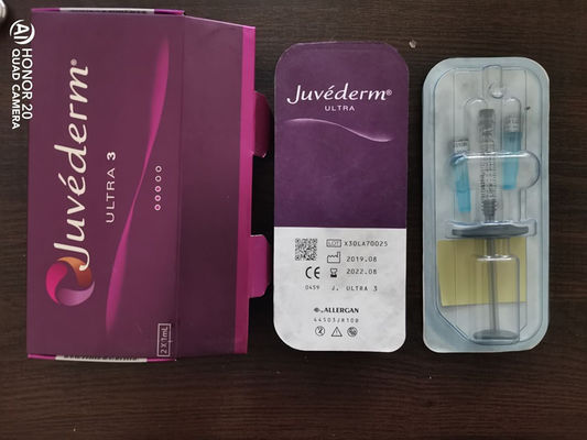 Hyaluronic όξινο δερμικό υλικό πληρώσεως Juvederm εξαιρετικά υλικό πληρώσεως προσώπου διεύρυνσης 3 χειλιών