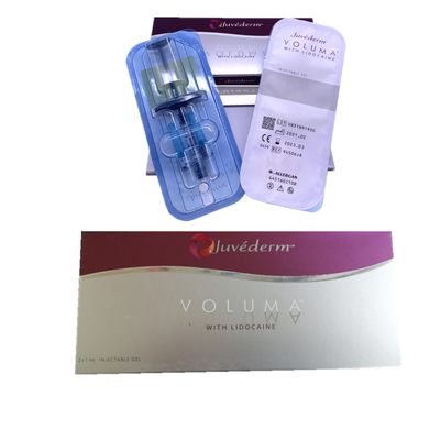 Εγχύσεων αντι γήρανση 2x1ml υλικών πληρώσεως Voluma Hyaluronic όξινη δερμική