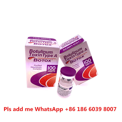 Η τοξίνη Injectioin  Botulinu Allergan 100 μονάδες Allergan δακτυλογραφεί το α για το όξινο δερμικό υλικό πληρώσεως αντι-γήρανσης