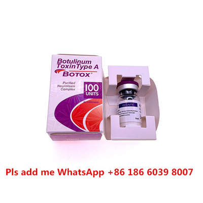 Botulinum έγχυση τύπων του BTX 50u 100u 200u Allergan εγχύσεων ρυτίδων τοξινών