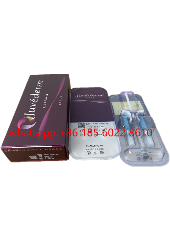 Juvederm εξαιρετικά 3 δερμικά υλικά πληρώσεως γραμμών 2x1ml Hyaluronic όξινα του προσώπου για τα προκλητικά χείλια