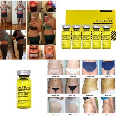 Λιπολυτικό διάλυμα Lemon Bottle Lose Weight για διπλό πηγούνι, κοιλιά